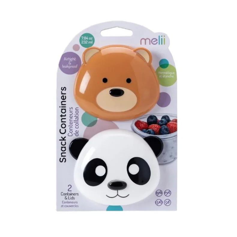 Animal Snack Containers - 2 Pack