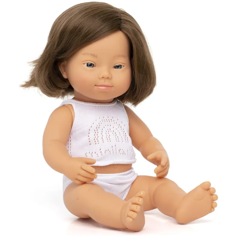 Baby Doll Caucasian Girl with Down Syndrome - 15"