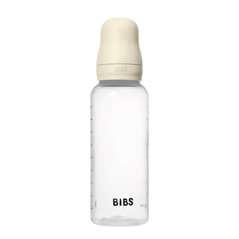 Baby Plastic Bottle Complete Set - Natural Rubber Latex