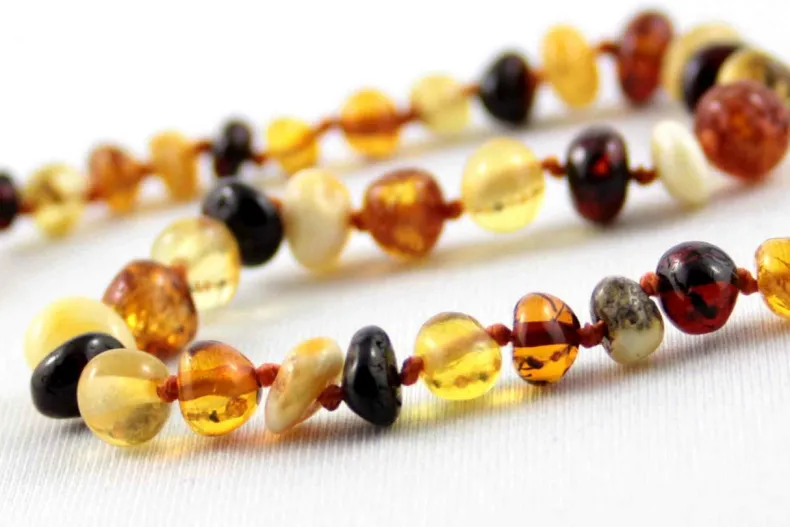Baltic Amber Teething Necklace - 11 inch