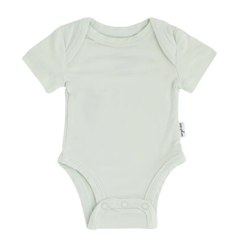 Bamboo Short Sleeve Bodysuits - Solids