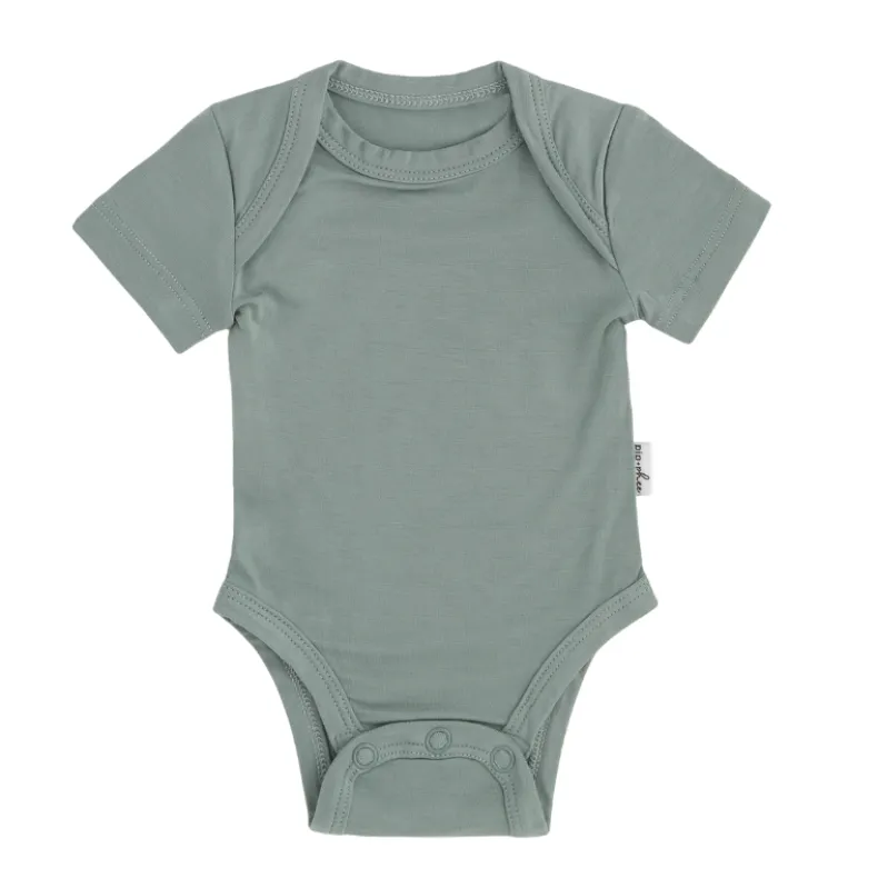 Bamboo Short Sleeve Bodysuits - Solids
