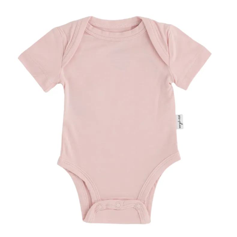 Bamboo Short Sleeve Bodysuits - Solids