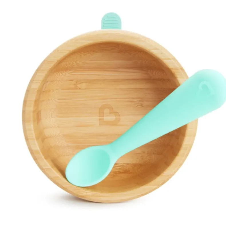 Bambou Suction Bowl & Spoon Set