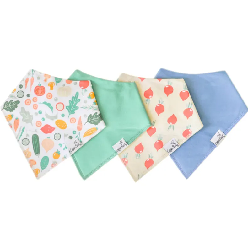 Bandana Drool Bibs - 4 Pack