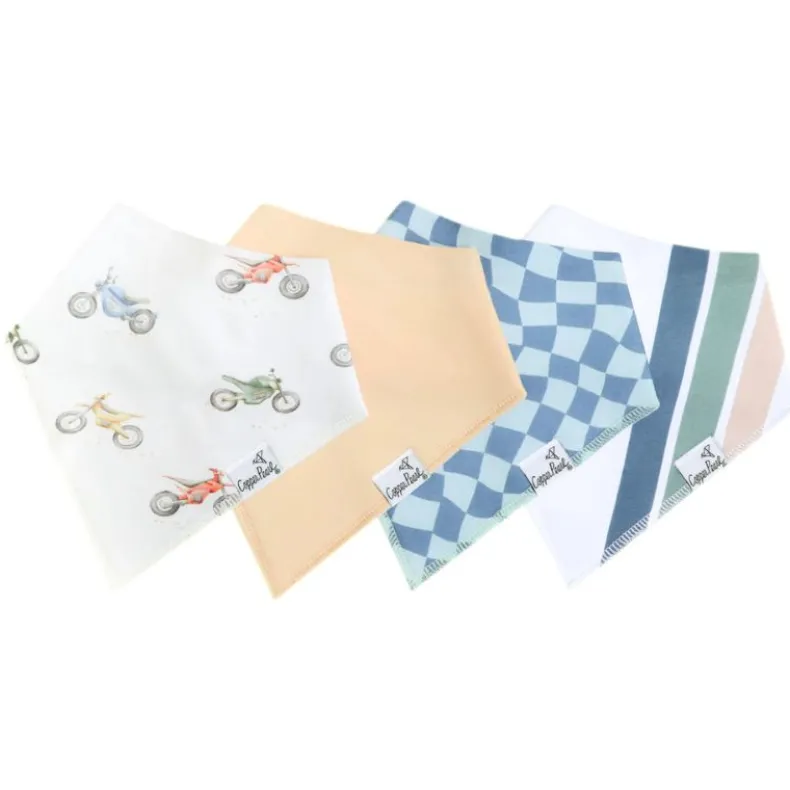Bandana Drool Bibs - 4 Pack