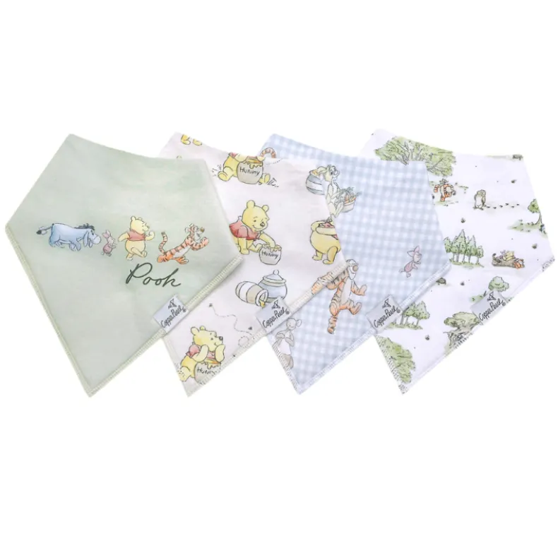 Bandana Drool Bibs - 4 Pack