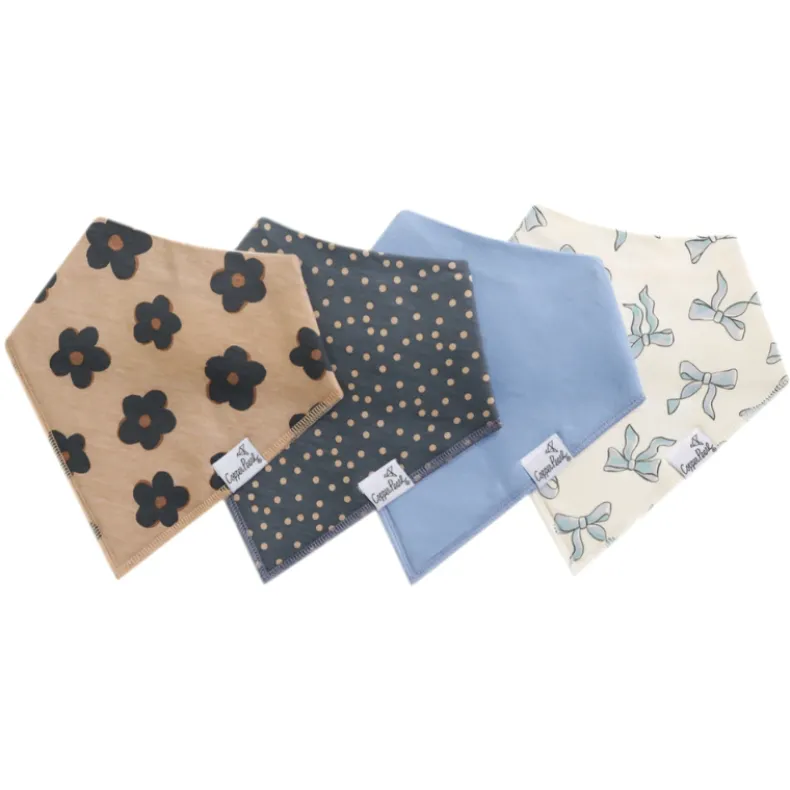 Bandana Drool Bibs - 4 Pack