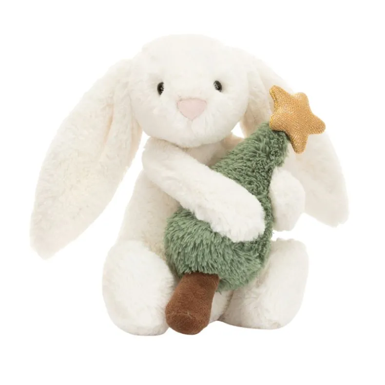 Bashful Bunny with Christmas Tree