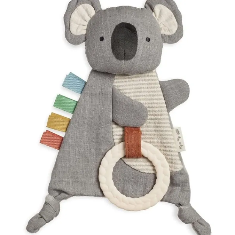 Bitzy Crinkle Sensory Crinkle Toy with Teether