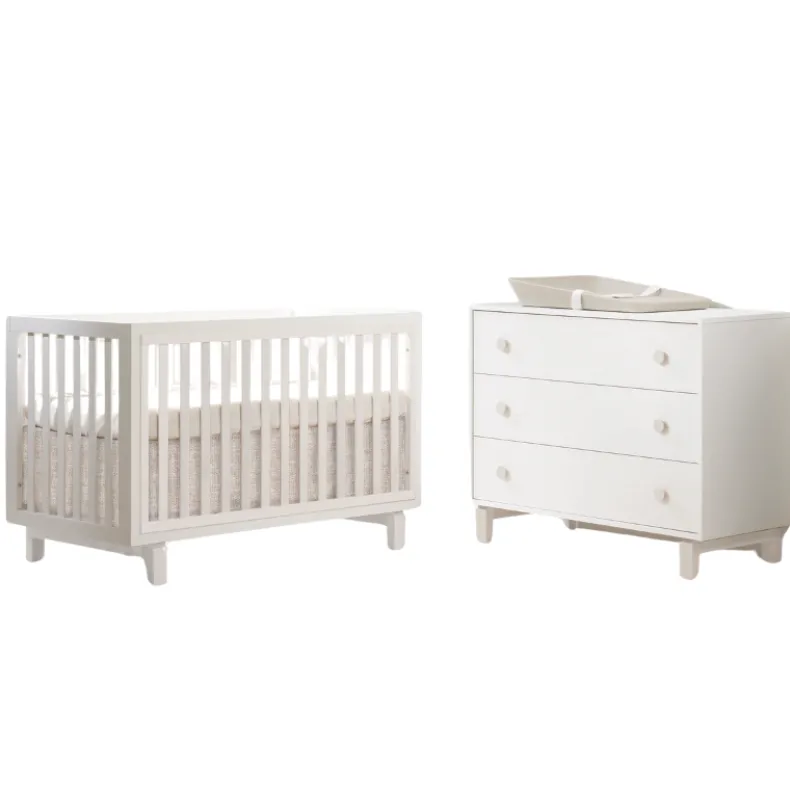 Bjorn Convertible Crib and 3-Drawer Dresser Combo