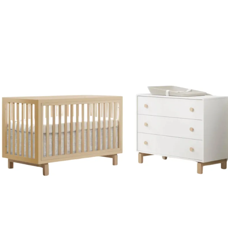 Bjorn Convertible Crib and 3-Drawer Dresser Combo