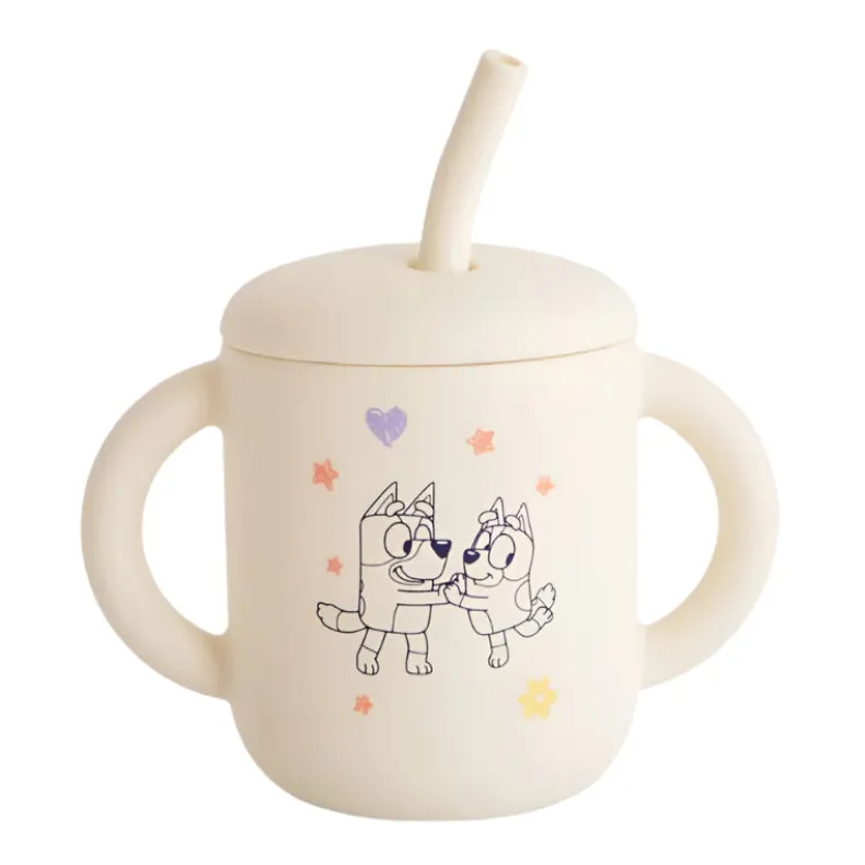 Bluey Silicone Training Cup + Straw