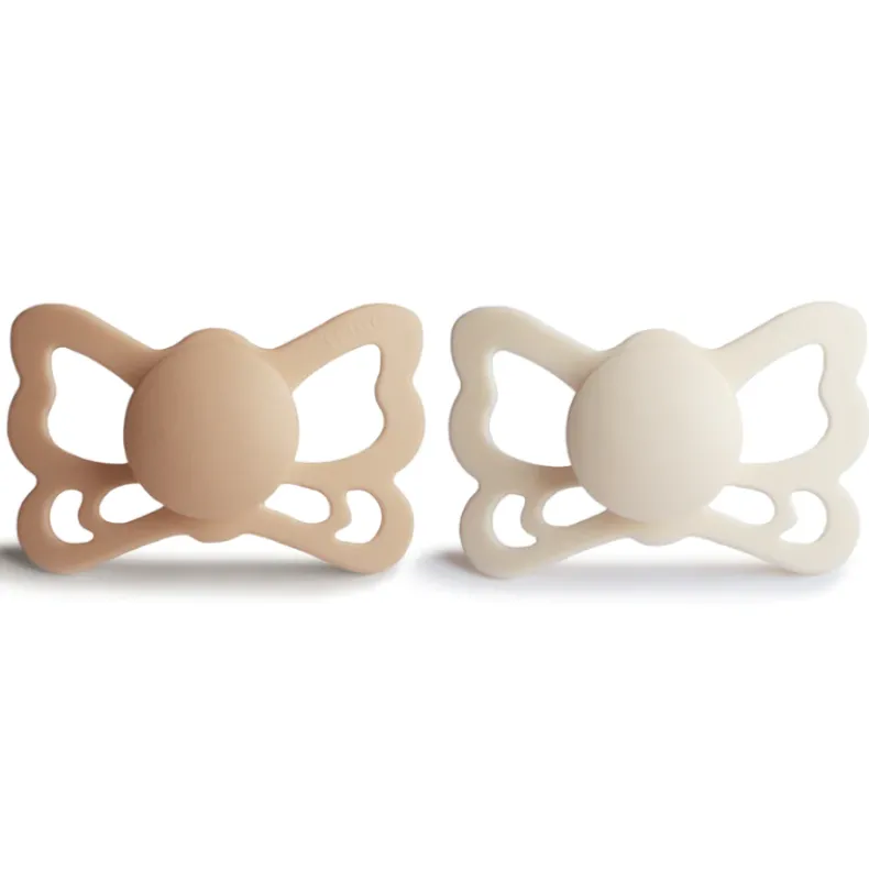 Butterfly Anatomical Silicone Pacifier 6-18 Months - 2 Pack