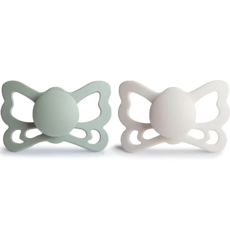 Butterfly Anatomical Silicone Pacifier 6-18 Months - 2 Pack