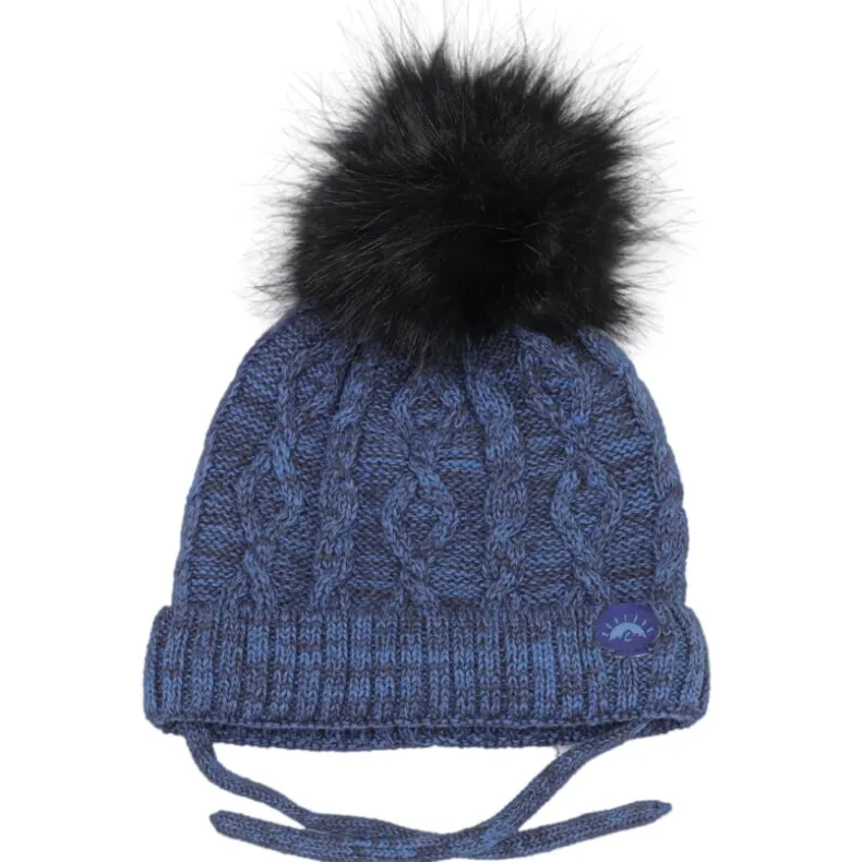 Cable Pom Hat