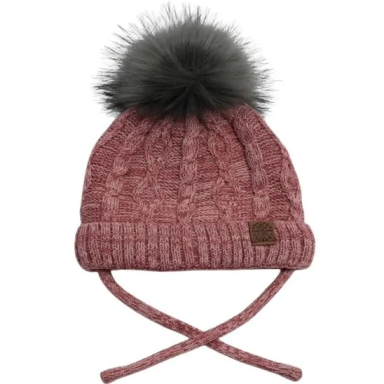 Cable Pom Hat
