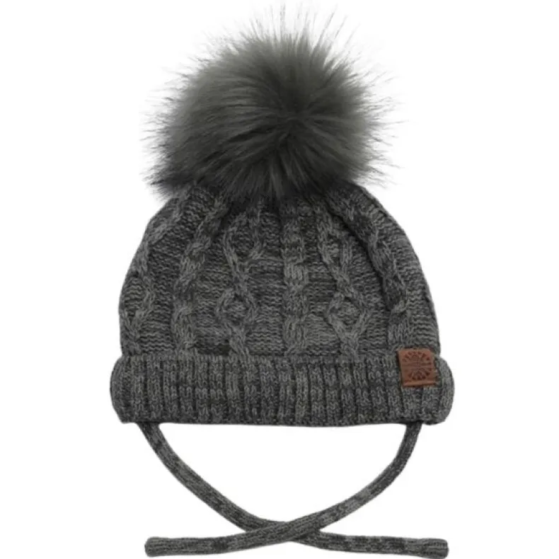 Cable Pom Hat