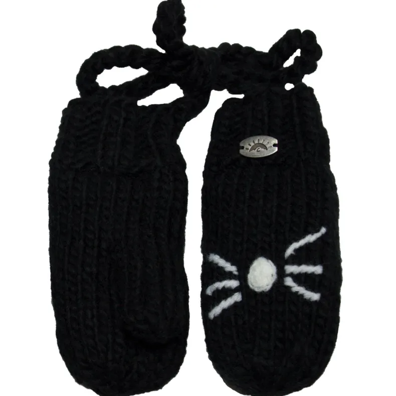 Cat Mitts With String