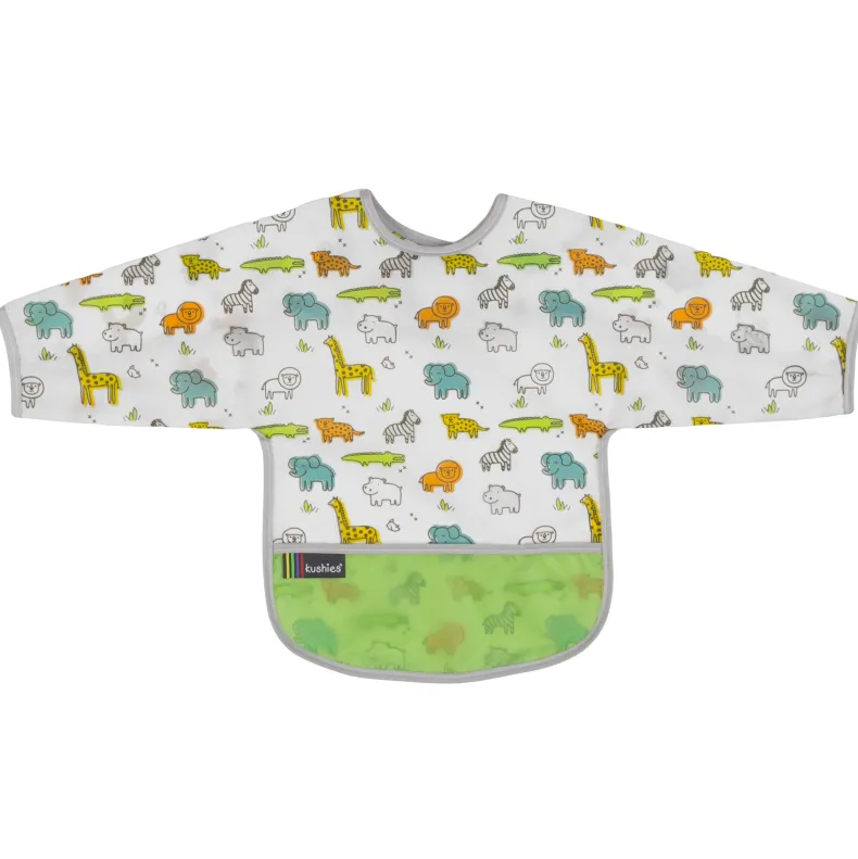 Clean Bib with Sleeves- 2-4 Yr