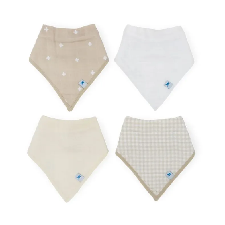 Cotton Muslin + Fleece Bandana Bib