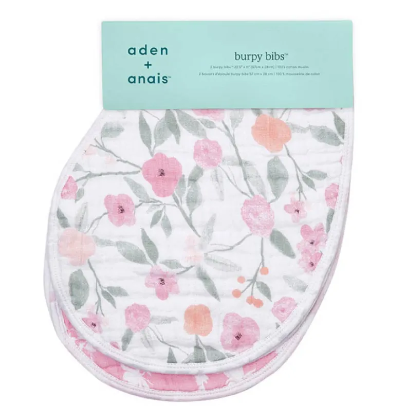 Cotton Muslin Burpy Bibs - 2 Pack
