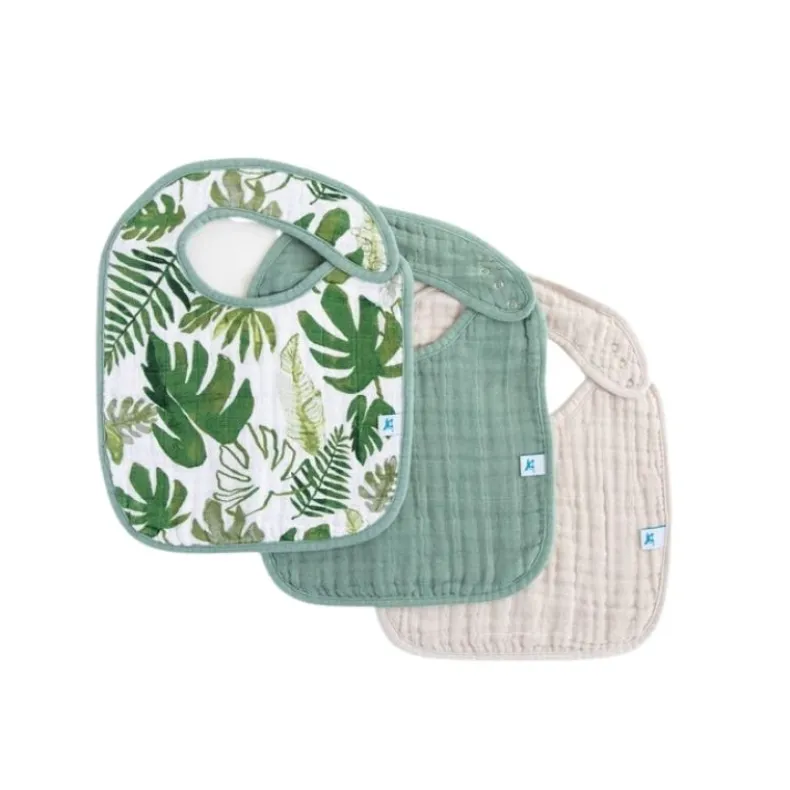 Cotton Muslin Classic Bibs - 3 Pack