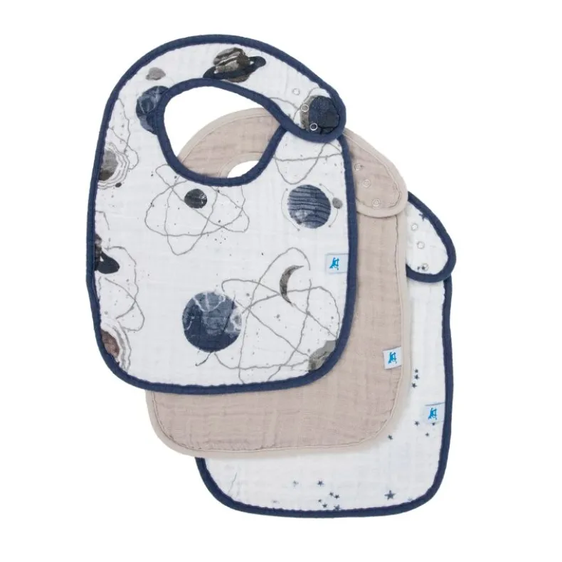 Cotton Muslin Classic Bibs - 3 Pack