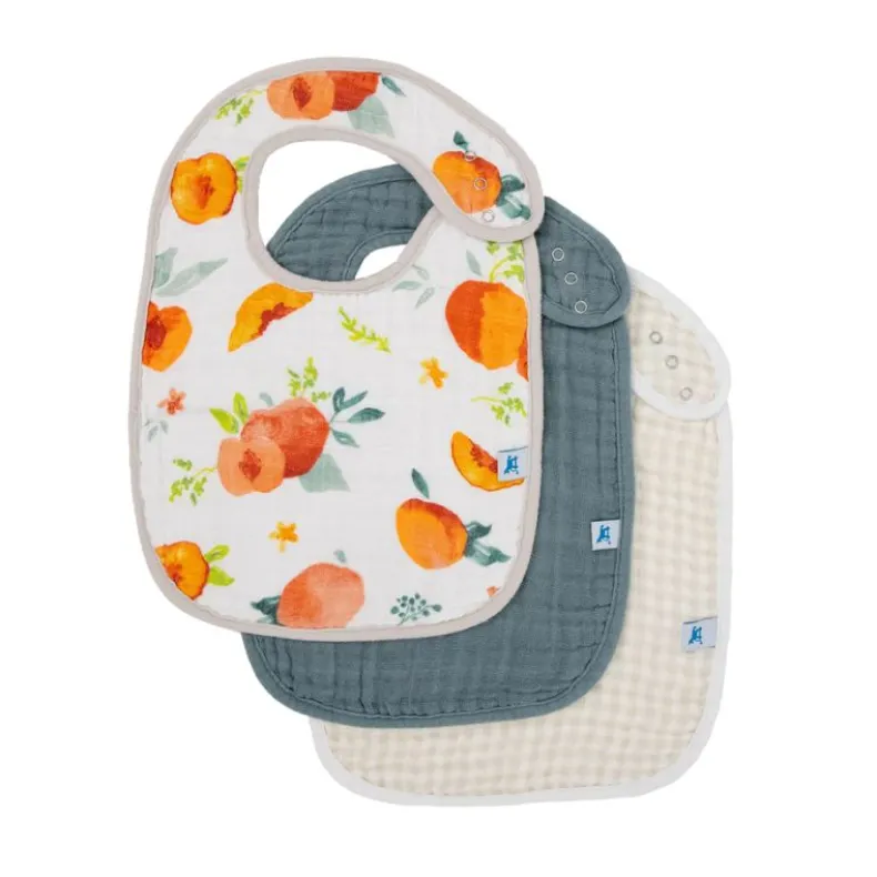 Cotton Muslin Classic Bibs - 3 Pack