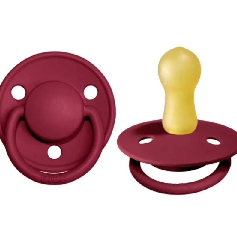 De Lux Natural Rubber Latex Pacifier - 2 Pack