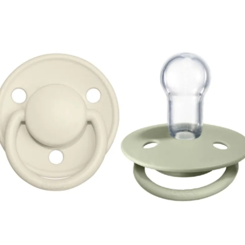 De Lux Silicone Natural Pacifier - 2 Pack