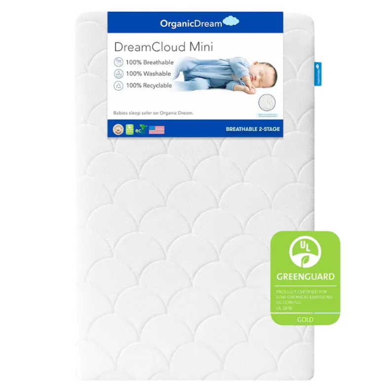 DreamCloud Mini 2-Stage Crib Mattress