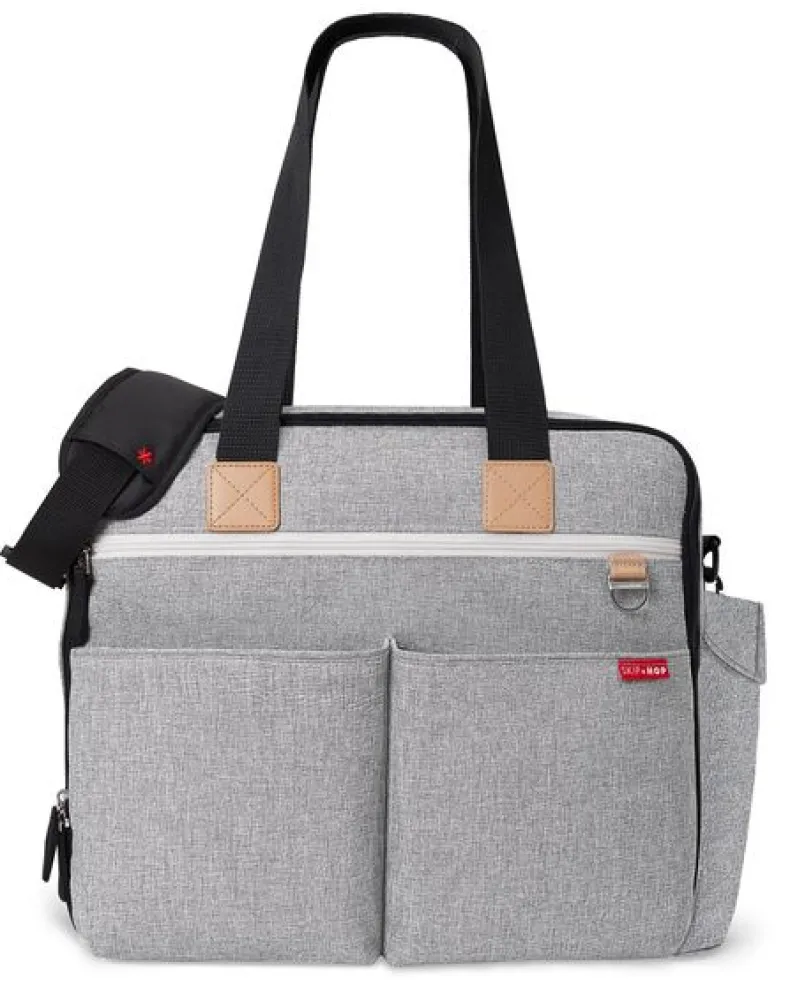 Duo Weekender Diaper Bag - Grey Melange