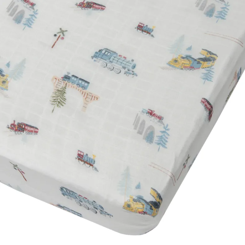 Fitted Muslin Crib Sheets