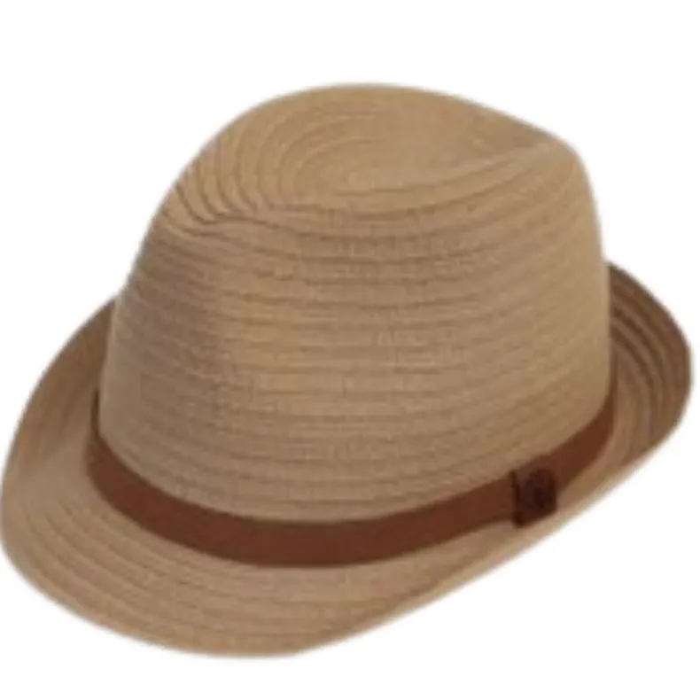 Flexible Straw Fedora Hat