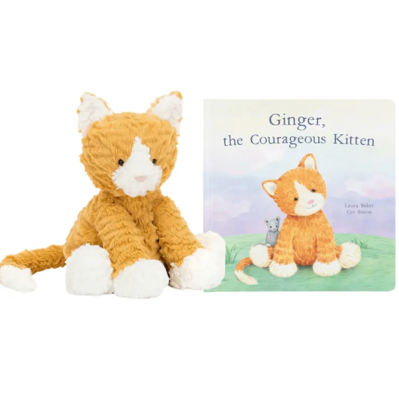 Ginger the Courageous Kitten Book + Plush Bundle