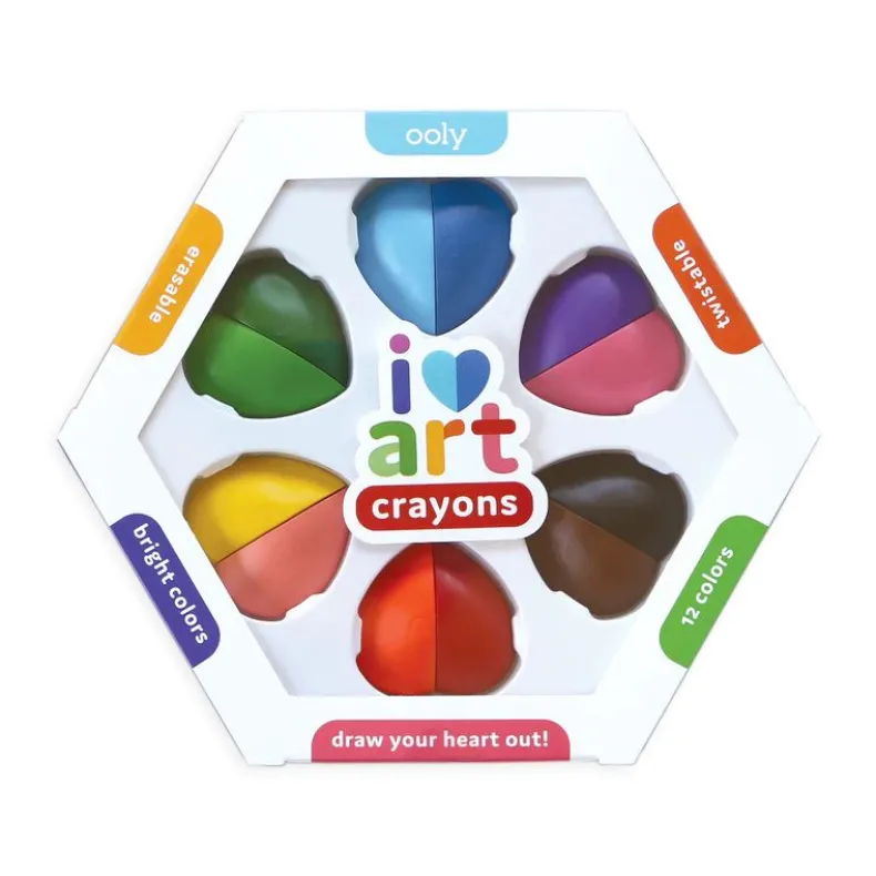 I Heart Art Erasable Crayons