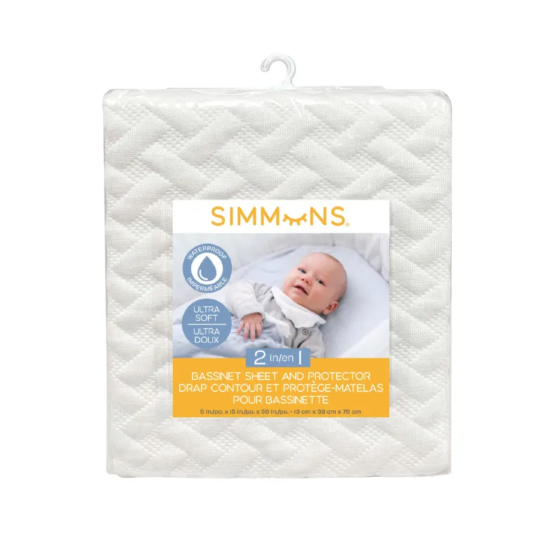 2-in-1 Bassinet Sheet and Protector