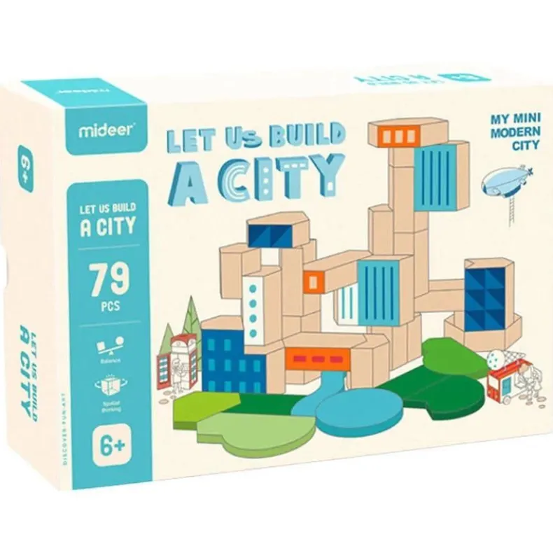 Let Us Build a City Blocks Set - 79 Pieces