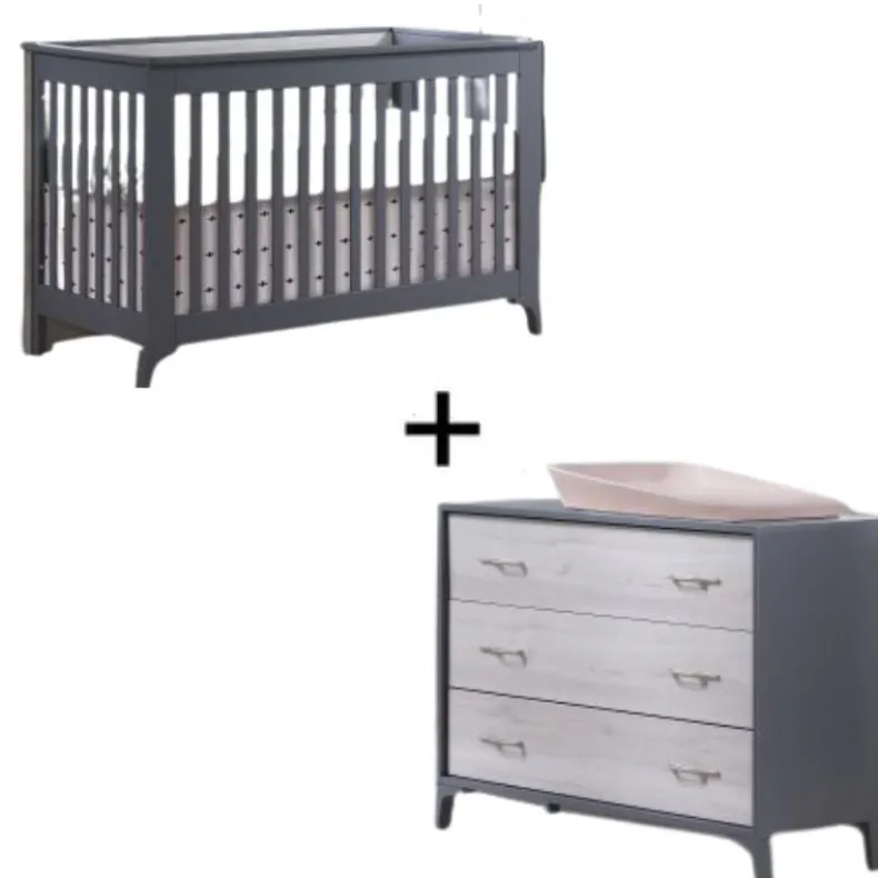 Metro Convertible Crib and 3 Drawer Dresser Combo