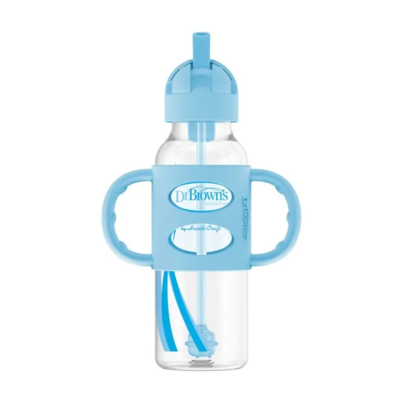 Milestones Narrow Sippy Straw Bottle with Silicone Handles