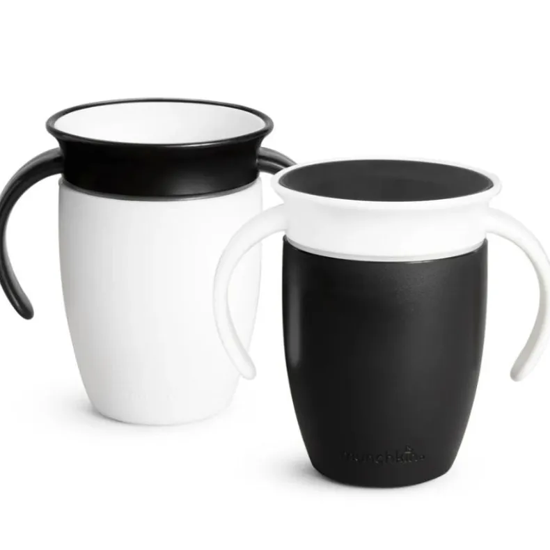 Miracle 360° Black & White 7 oz Trainer Cup - 2 Pack