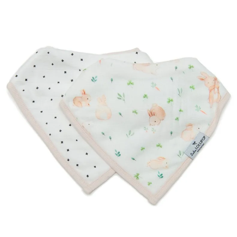 Muslin Bandana Bib Set - 2 Pack