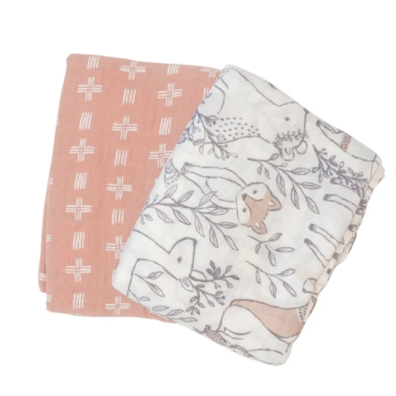 Muslin Swaddle Blankets - 2 Pack