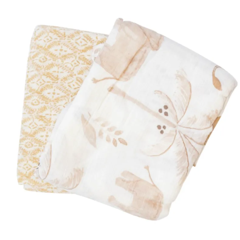 Muslin Swaddle Blankets - 2 Pack