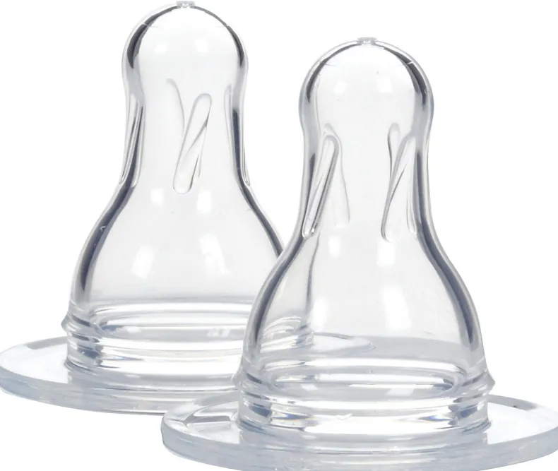 Narrow Bottle Nipples - 2 Pack
