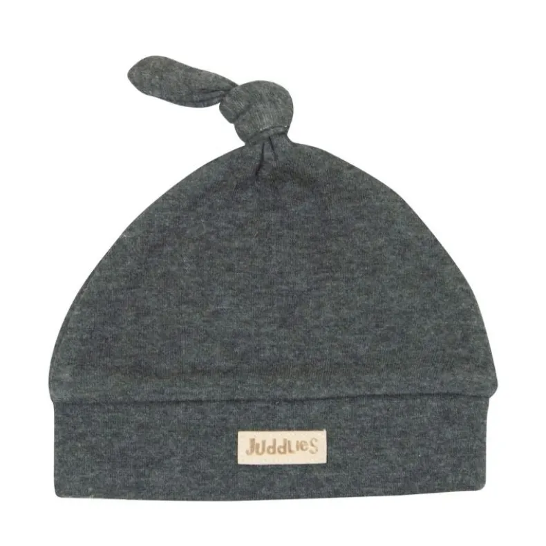 Newborn Cap - Charcoal Grey Fleck