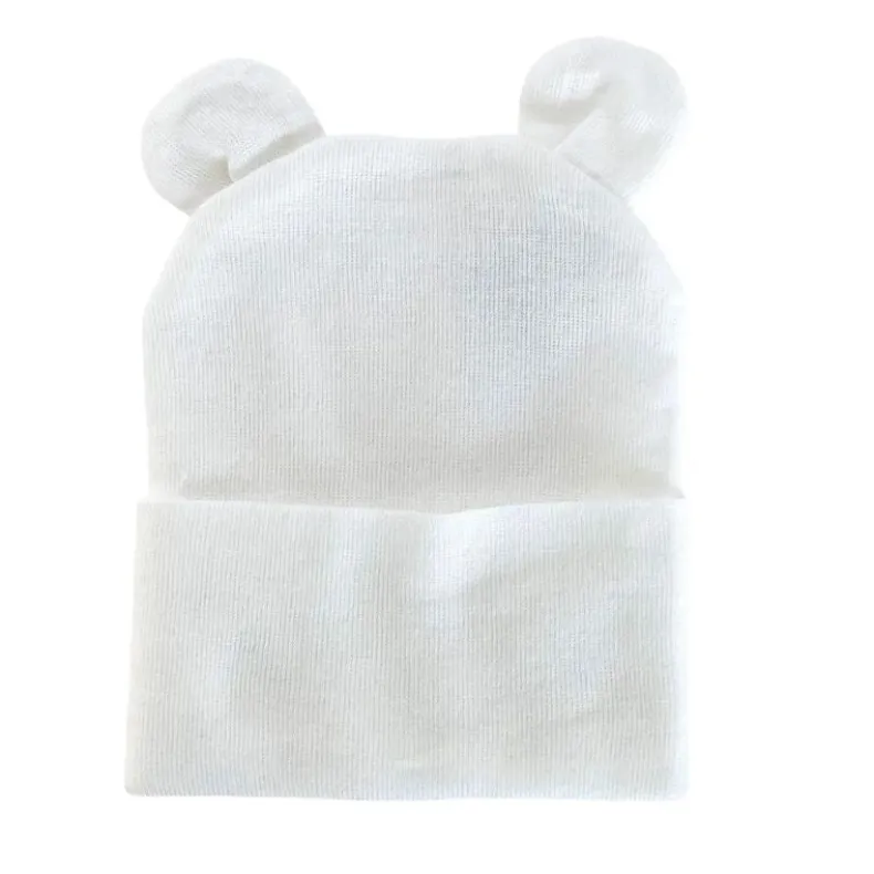 Newborn Knitted Bear Ear Hat