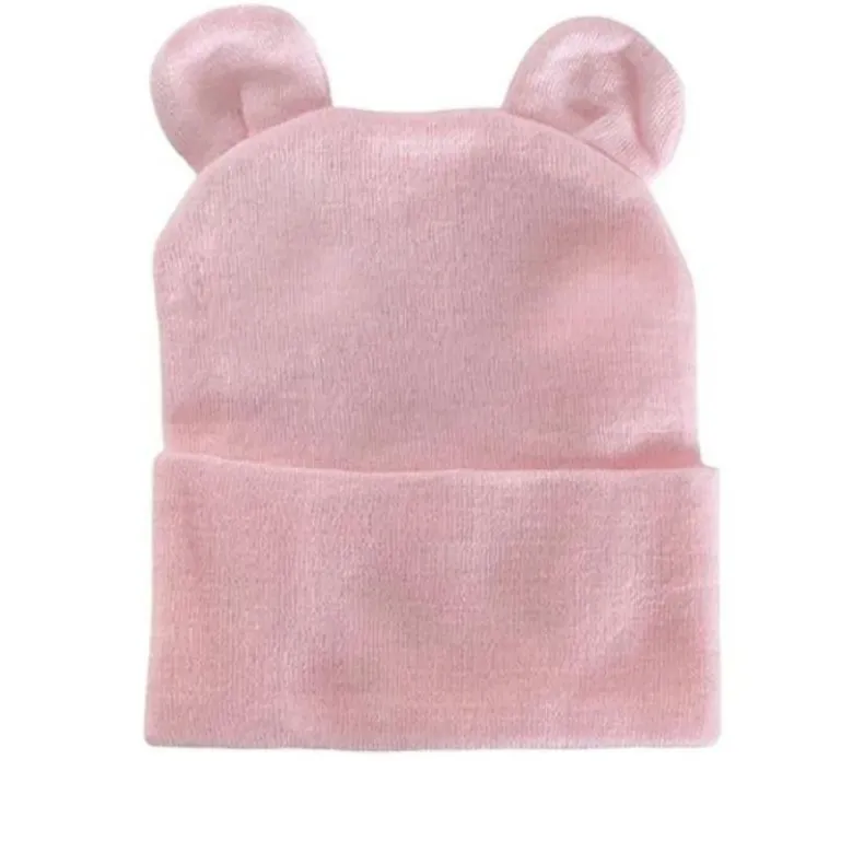 Newborn Knitted Bear Ear Hat