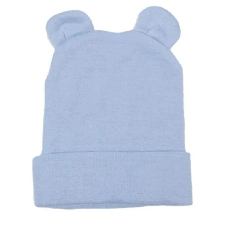 Newborn Knitted Bear Ear Hat